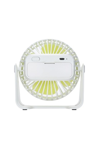 Fortunelane Bej Usb Şarjlı Masaüstü Fanı - Pd-xh-08 Modeli, Sessiz Çalışma, 3.7v 800mah Batarya, 3.5w Güç, Abs Malzeme