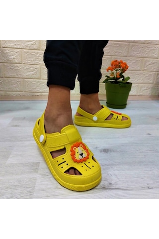 Da-ye 1001 P Sarı Önü Kapalı Yumuşacık Kaydırmaz Sandalet & Terlik Sarı