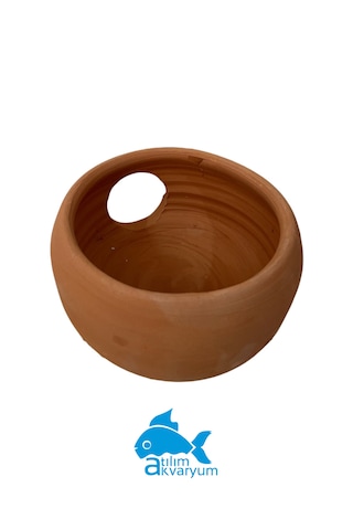 Atılım Akvaryum Delikli Yatay Küp Yuvalık Akvaryum Yuvalıkları Saksı 17 CM