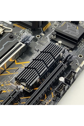 M.2 Ssd 2280 Ps5 Hızlı Soğutma İçin Soğutucu M2 2280 Nvme Katı Hal Sürücüsü Sabit Disk Alüminyum Soğutucu Radyatör Pc Aksesuarları Siyah