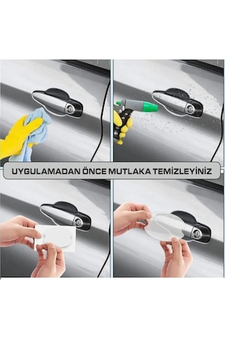 Honda Marka Araçlar İçin Kapı Kolu Çizik Önleyici 8'li Set