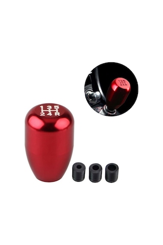 Carmind Metal Vites Topuzu Üniversal Kırmızı Renk