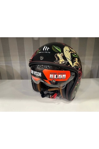 Mt Helmets Mt Lemans 2 Sv Breakout B9 Motosiklet Kaskı Sarı - Siyah
