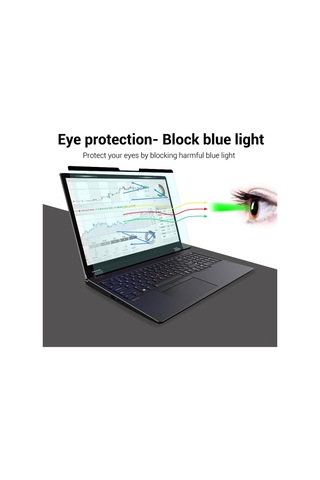 Vkemall 13.3 İnç 16:10 Dizüstü Bilgisayar İçin Manyetik Mavi Işık Engelleyici Ekran Koruyucu Pet Malzeme, 0.45mm Kalınlık
