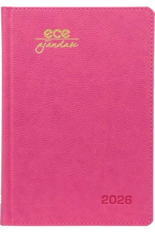 Ece Ajanda 14x20 Cm Ajanda 2026 Kemer Pembe Pembe