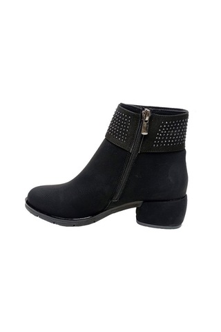 Erbay 512 Yağlı Deri Trend Fashion Kadın Bot Siyah