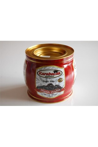 Karabacak Siyah Zeytin Mega Boy 2 Kg Teneke