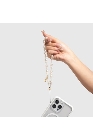 Youngkit Pearl Serisi İnci Tasarımlı Telefon Askı İpi 40cm Gold Gold