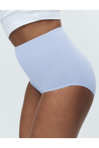 Marks & Spencer 5'li Cotton Lycra Full Brief Külot Seti Mavi Mix