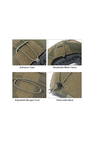 Geeroyoo Bisiklet Kask Kılıfı - Nylon Malzeme, Siyah Renk, Hafif Ve Dayanıklı, Outdoor Sporlar İçin Siyah