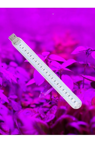 Taşınabilir Bitki Büyütme Lambası 21 Led Mor Stick Led Aydınlatma