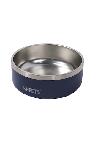 M-pets Eskımo Çift Cidarlı Mama Kabı 1.25l Blue