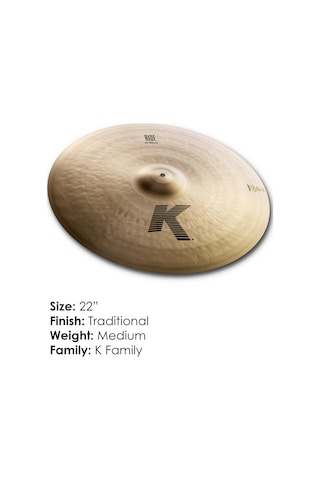 Zildjian K Zildjian Serisi - 52 Cm Ride Zil Açık Gri