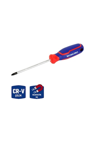 Workpro Wp221036 Pz1x100mm Cr-v Manyetik Profesyonel Yıldız Tornavida Fr Wp221036