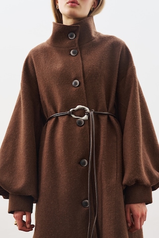 Geniş Tokalı Kordon Kemer Kahverengi Kahverengi