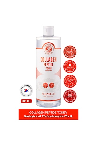 Elensılıa Kolajen ve Peptit İçeren Tonik Elensilia Collagen Peptide Toner 500ml büyük boy