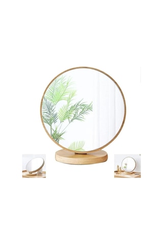Masaüstü Eğimi Ayarlanabilir Menteşeli Yuvarlak Ayna 22 CM