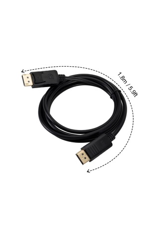 Singree 1.8 Metre Yüksek Kaliteli Displayport Kablosu - Full Hd 1080p Video Ve Ses İçin Mükemmel Performans