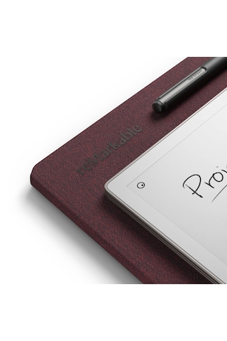 Remarkable Paper Pro + Marker Plus Kalem + Mozaik Dokuma Burgundy Kılıf