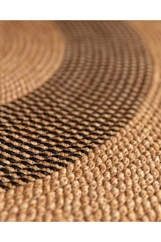 Madame Coco Alsace Oval Kilim - Naturel/siyah - 90x150 Cm 8684427193235 Çok Renkli