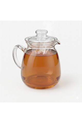 Isıya Dayanıklı Borosilikat Cam Demlik 600 Ml Şeffaf Çaydanlık, Filtreli Bitki Çayı Ve Kahve Demleme Sürahi Diğer