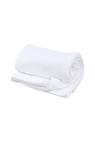 Beyaz Tek Kişilik Otel Tipi %100 Pamuk Koton Pike 5 Adet 5li