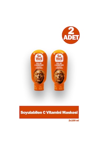 So Well C Vitamin Mask Soyulabilen Maske 100 Ml 2 Adet