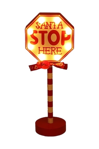 Hyt Noel Sokak Tabelası Stop Dekoratif Işıklar Ahşap Tatil Pencereleri Noel Masaüstü Atmosferi Led Renkli Işıklar