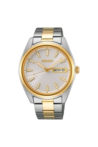 Seiko Sur446p Quartz Çelik Gri-sarı Safir Cam 10 Atm 40 Mm Erkek Kol Saati