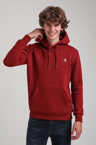 Kapüşonlu Bordo Slim Fit Hoodie 23fwm64069 Bordo