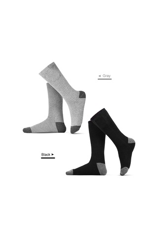 Suofeng Isıtmalı Ayak Isıtıcı Çorap - 50 C Sabit Sıcaklık, Pil Dahil Değil Siyah