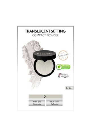 Note Cosmetique Translucent Setting Powder Makyaj Sabitleyici Toz Pudra - Transparan
