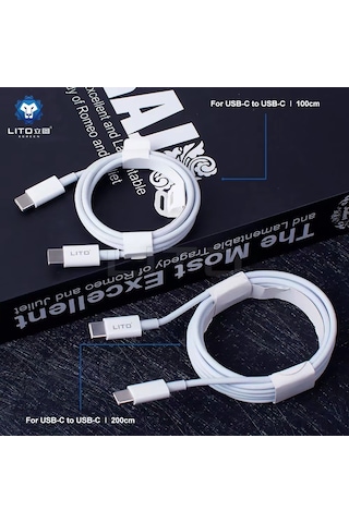 Lito Usb-c To Usb-c Kablo 1 Metre