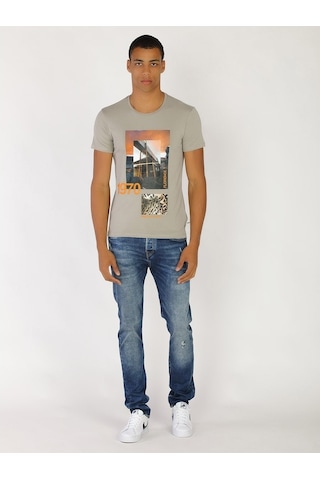 Roberto Cavalli Erkek Tshirt /M.Rob.0421.14024 Açık Gri