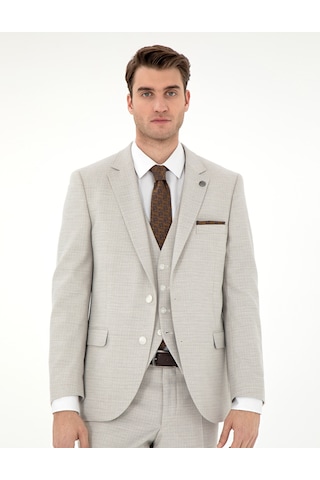 Pierre Cardin Erkek Bej Takım Elbise 50303602-vr011 Bej