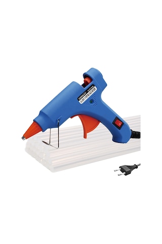 Youmex 20w Isı Kaynaklı Melt Glue Gun Seti - 30 Adet Kauçuk Çubuğu İçeren Dıy Ev Tamiri Ve El İşleri Aleti, Mavi, Avrupa Standartı 100-240v
