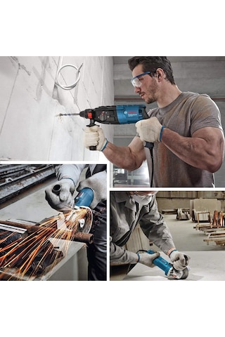 Bosch GBH 240 Kırıcı Delici + GWS 750-115 Avuç Taşlama Makinesi Carton - 0615990N1W