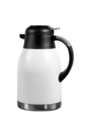 New Titanium 2 Litre Çift Katlı Çelik Termos Mandallı Png-1