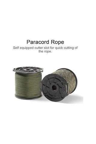 Novahub 9 Çekirdekli Dayanıklı Nilon İp - 100m Kamp & Açık Hava İpi, Renkli Set Çok Renkli