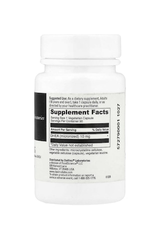 Davinci Laboratories, Micronised Dhea, 10 Mg, 90 Capsules