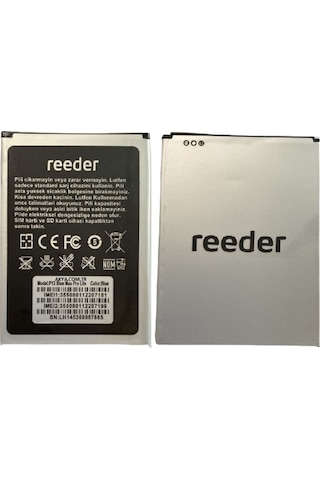 Senalstore Reeder P13 Blue Max Pro Lite 2022 Pil Batarya 5000 Mah