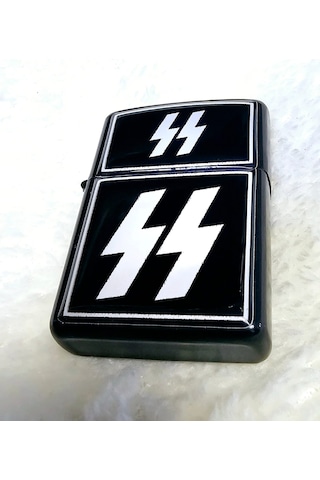 Dükkan Design Waffen Ss Schutzstaffel Logo Benzinli Çakmak Siyah