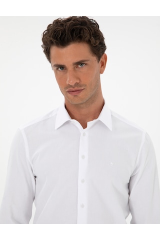 Pierre Cardin Erkek Beyaz Gömlek Desenli 50312330-vr013 Beyaz
