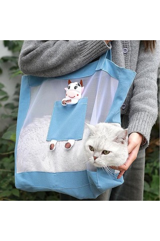 Homyl Köpek Kedi Kanvas Omuz Çantası Için Evcil Hayvan