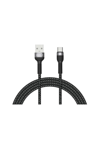 Shira Serisi Type-C Usb Kablo 2 Metre-Siyah