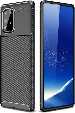 Samsung Uyumlu Galaxy A91 S10 Lite Kılıf Zore Negro Silikon Kapak Siyah
