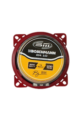Boschmann Xm-10 Acoustic Seri 10 Cm Midrange 600w Maksimum 100w Rms