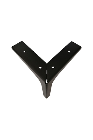 15 Cm Elegance Lüks Metal Mobilya Koltuk Baza Ayağı Siyah 4 Adet Siyah