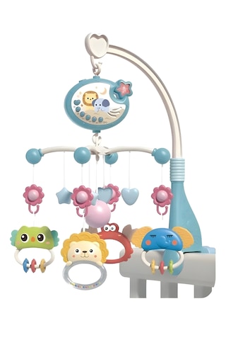 Bebek Dönencesi Müzikli ve Işıklı Çıngıraklı Projektör - Mavi