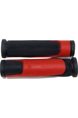 KNT 2 Renkli Bisiklet Elciği Pvc Silikon KırmızıSiyah Renk 125 mm Kırmızı - Siyah